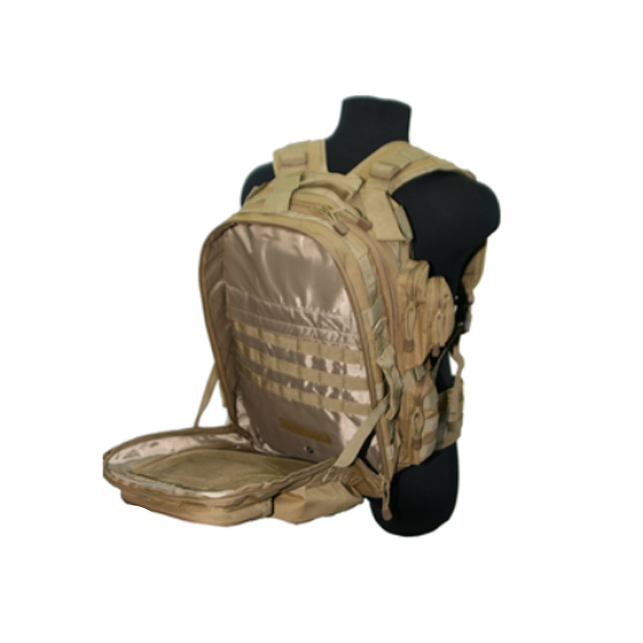 This pack is the ultimate solution for your mission needs! Its main compartment, with a 16.2L capacity, features a hydration pouch and an organizer with multiple pockets. Plus, the secondary 10L compartment comes equipped with a large mesh pocket and internal MOLLE webbing for even more storage. www.defenceqstore.com.au