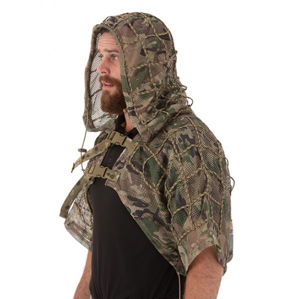 With a built-in hood and a spacious 550 cord grid, the Tactical Ghillie Suit - Short offers the perfect platform for adding natural camouflage. Designed to conceal the head and upper body, this suit pairs seamlessly with chest rigs and duty gear. Made from a lightweight mesh material, it allows for maximum ventilation and minimal weight. Experience the ultimate in tactical concealment with the Tactical Ghillie Suit - Short. www.defenceqstore.com.au