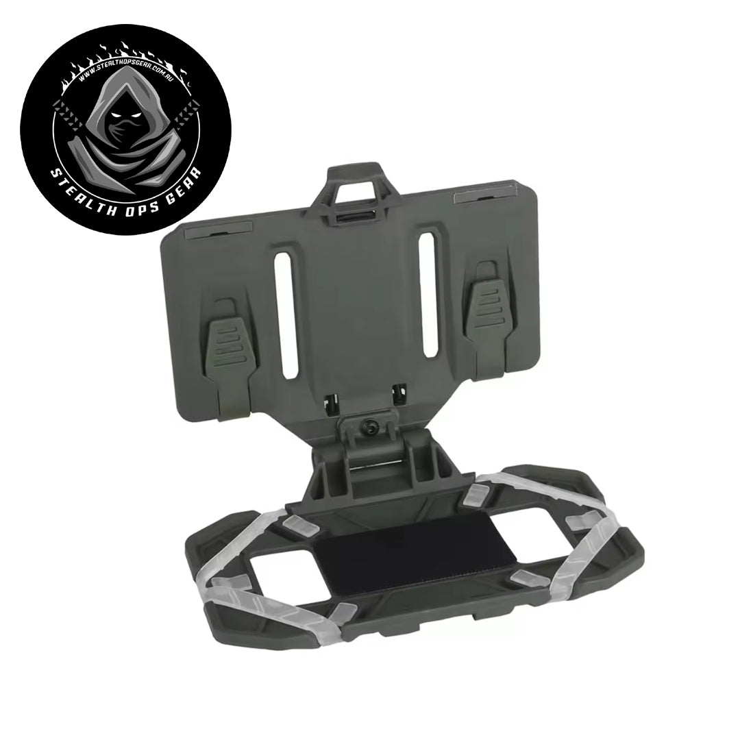 Crafted to hold devices measuring up to 8 x 16 x 2 cm, this board guarantees a secure fit for your gear. It easily mounts onto 4×3 MOLLE systems and is compatible with all MOLLE tactical equipment, making it an essential part of your setup. Featuring a folding fixed buckle, it folds compactly for convenient storage and transport whenever you need. www.defenceqstore.com.au