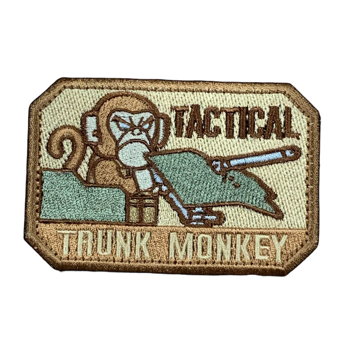 Tactical Trunk Monkey Embroidery Velcro Backed Morale Patch – Defence Q ...