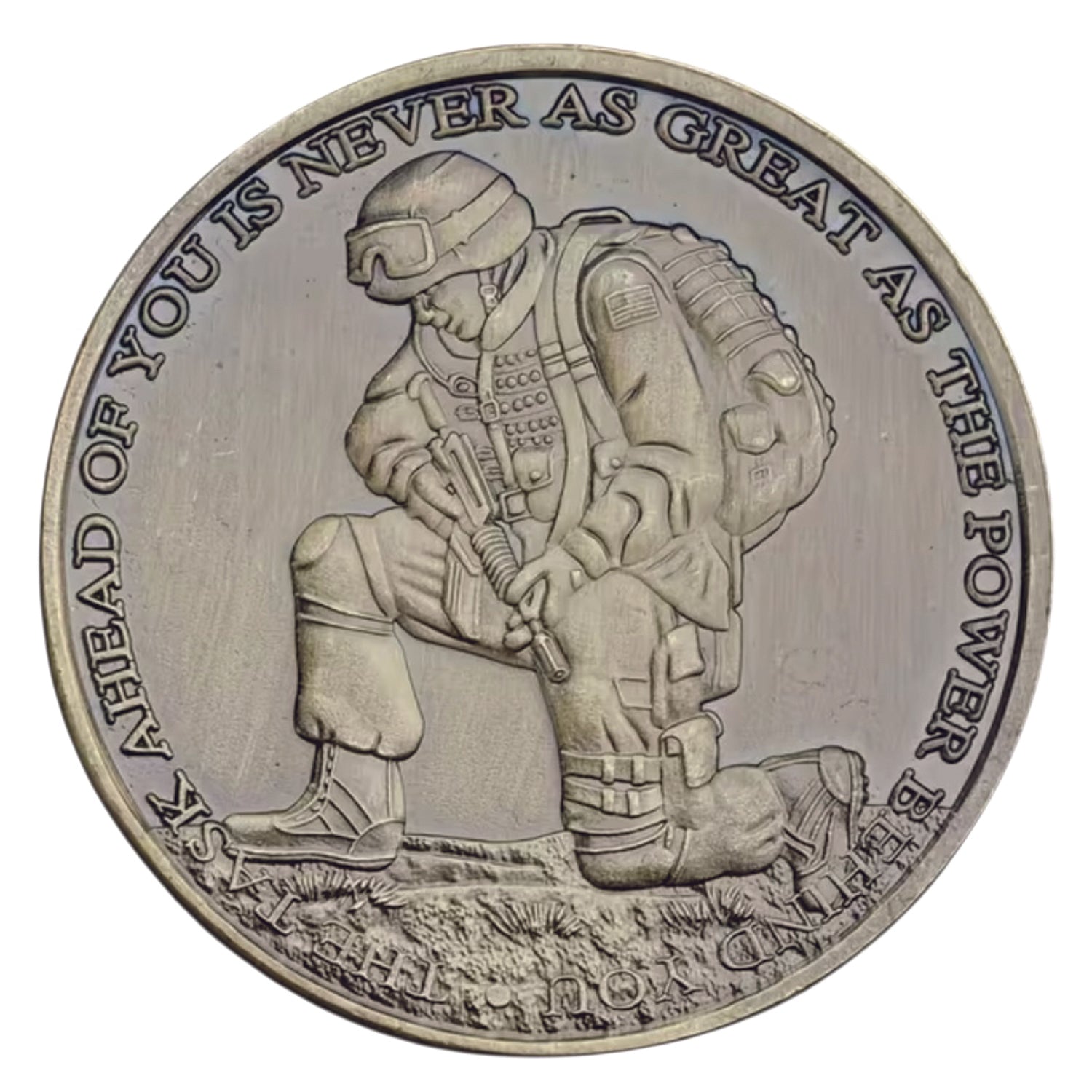 Show your respect for the Brothers In Combat Resting Position Medallion with this beautiful full-colour medallion! Its unique design features the sniper crosshairs one side and sniper hole on the other. Show your appreciation with this one-of-a-kind soldiers coin. www.defenceqstore.com.au