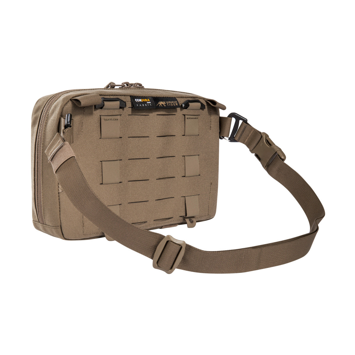 Tactical equipment bag with removable waist belt. The bag has a removable MOLLE reverse system for attachment to plate carriers and backpacks. www.defenceqstore.com.au