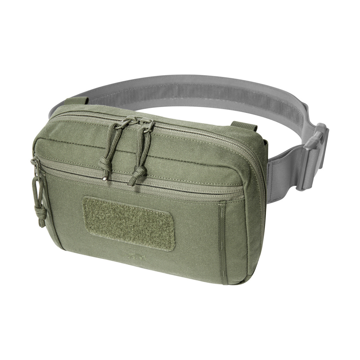 The bag has a removable MOLLE reverse system for attachment to plate carriers and backpacks. In addition, it can be hooked with loops to the TT Survival Pack or other MOLLE surfaces with appropriate buckles. There is also a pass-through for a 50mm belt loop. Inside are flat mesh pockets, elastic loops and a large MOLLE hook-and-loop surface. www.defenceqstore.com.au