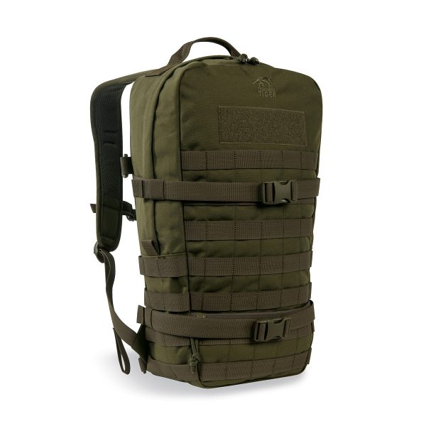 Robust 9 litre daypack with a large main compartment. It features two wrap around compression straps reduce the volume if needed, and a MOLLE system on the front and sides that can be used for individual expansion. Hydration system compatible. www.defenceqstore.com.au