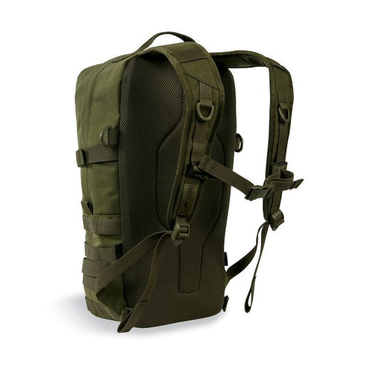 Robust 9 litre daypack with a large main compartment. It features two wrap around compression straps reduce the volume if needed, and a MOLLE system on the front and sides that can be used for individual expansion. Hydration system compatible. www.defenceqstore.com.au