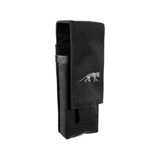 Suitable for flashlights up to 144 mm in length and a head diameter of about 44-45 mm. Head height about 45 mm. With glass surface protection. www.defenceqstore.com.au