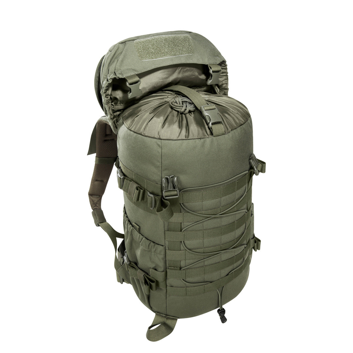 Explore the rugged outdoors with the TT Mil Ops Pack 30 backpack. This small yet robust backpack is designed with a padded back and removable waist belt for ultimate comfort. The MOLLE and lacing systems, compression straps, and side pockets provide versatile storage options, www.defenceqstore.com.au