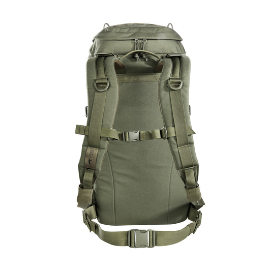 Explore the rugged outdoors with the TT Mil Ops Pack 30 backpack. This small yet robust backpack is designed with a padded back and removable waist belt for ultimate comfort. The MOLLE and lacing systems, compression straps, and side pockets provide versatile storage options, www.defenceqstore.com.au