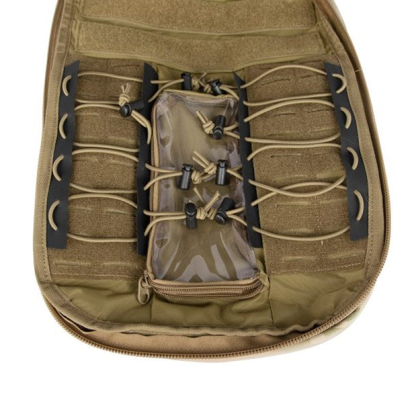 The Tasmanian Tiger Modular Radio Pack Multicam features exterior pouches and a front flap with a zippered pocket. The included removable hip belt can also double as a Warrior Belt, while the radio holder can be easily adjusted for height and width. Top zippered openings provide quick access, while the shoulder straps include cable guides and ports. www.defenceqstore.com.au