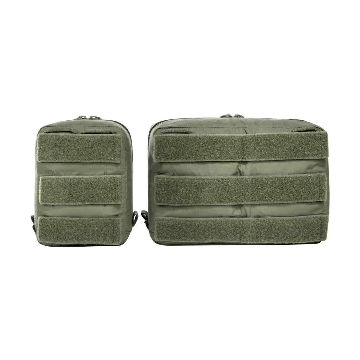 The pouches have a transparent lid made of mesh material and hook-and-loop strips on the back. They can be easily mounted on hook-and-loop surfaces or in the modular TT backpacks. www.defenceqstore.com.au