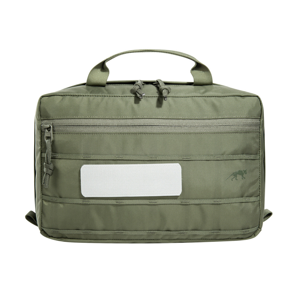 Sturdy equipment bag with 6 liter volume and handle. Attachable to modular backpacks. With mesh pockets, loops and an organizer inside. www.defenceqstore.com.au