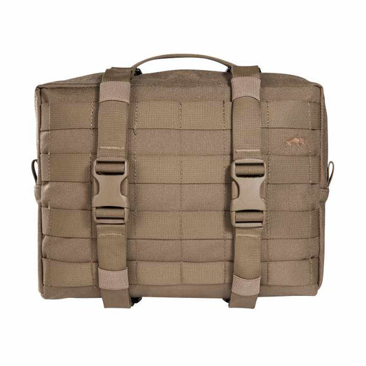 Large accessory and lid pouch. The TT Tac Pouch 10 MKII is designed as a MOLLE affixed pouch for the TT Base Pack 52 and TT Base Pack 75, though can also be used with other backpacks or as a large hip pouch. Twin compression straps contain goods in transit, and a MOLLE front provides adaptability. www.defenceqstore.com.au