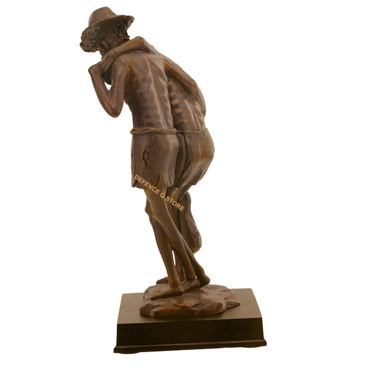 This figurine, commemorating the Sandakan prisoner of war camp in Borneo, pays tribute to the Australian and British victims of Japanese brutality in World War II. A solemn promise to remember the truth, it stands for all nations who lost loved ones to the cruelty of Japanese camps. www.defenceqstore.com.au