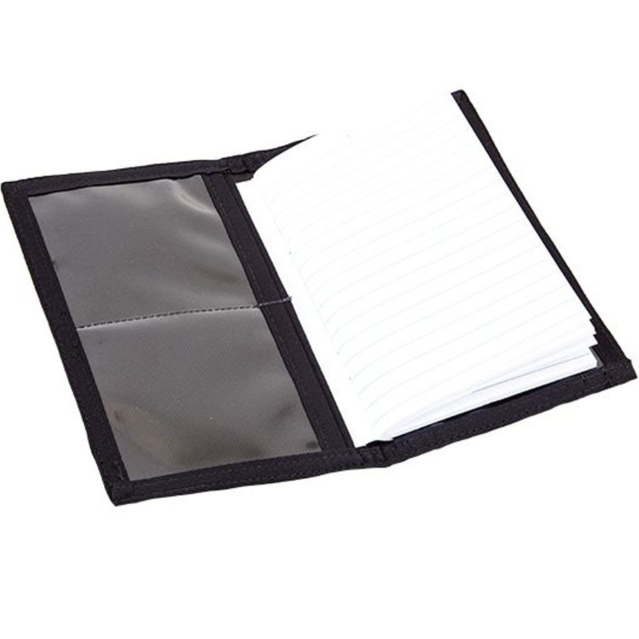 Protect your notebook with this handy lightweight cover. Featuring two pockets for holding small documents, and a notebook. With four window pockets to hold ID or money. Designed to work with a 9.5cm x 14.5cm notebook www.defenceqstore.com.au