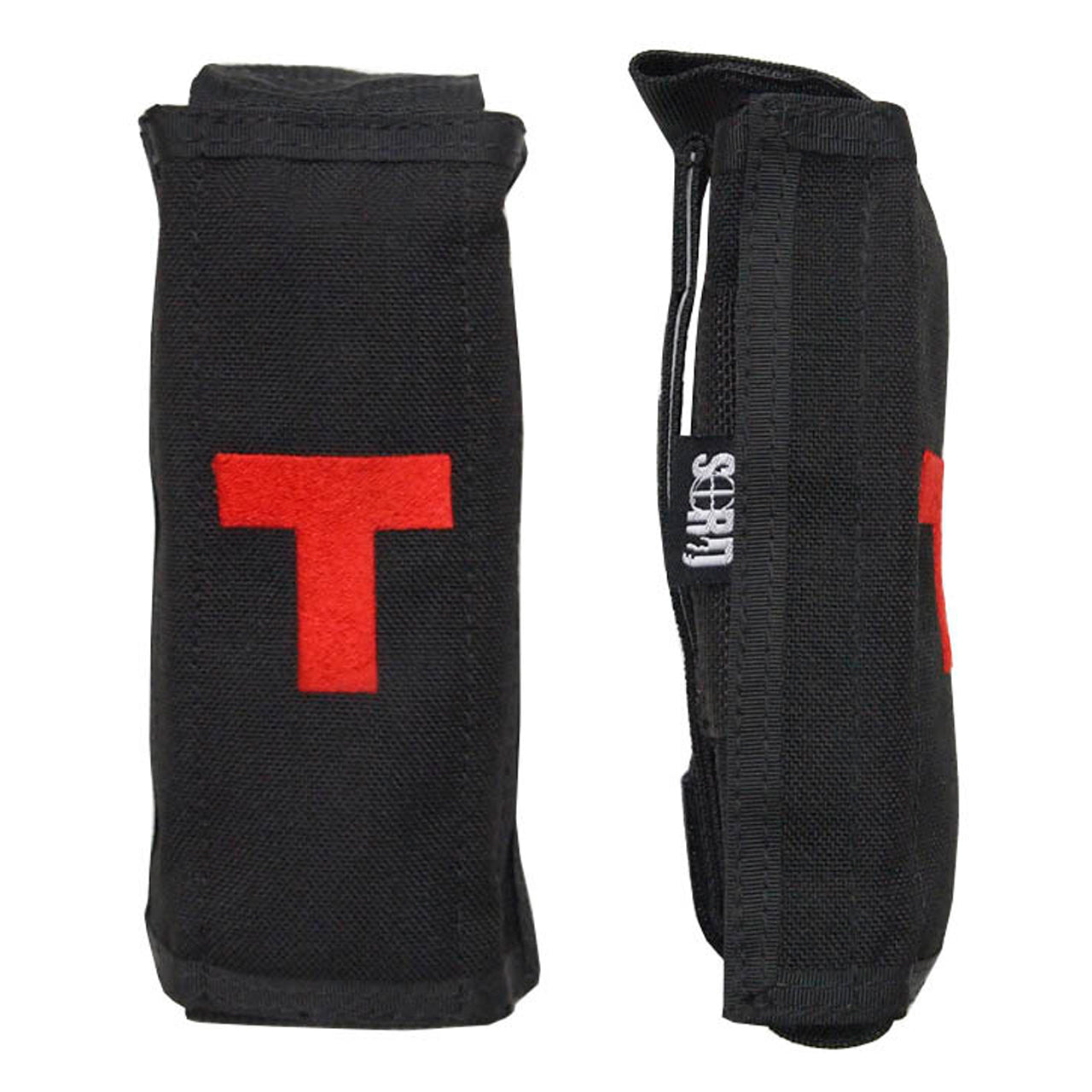 The tourniquet cover is designed to be worn on the man. The pouch is easily released by a velcro tab at the top when pulled allows the cover to drop open and expose the tourniquet. The pouch holds both the SOFTT and the C-A-T tourniquet. www.defenceqstore.com.au