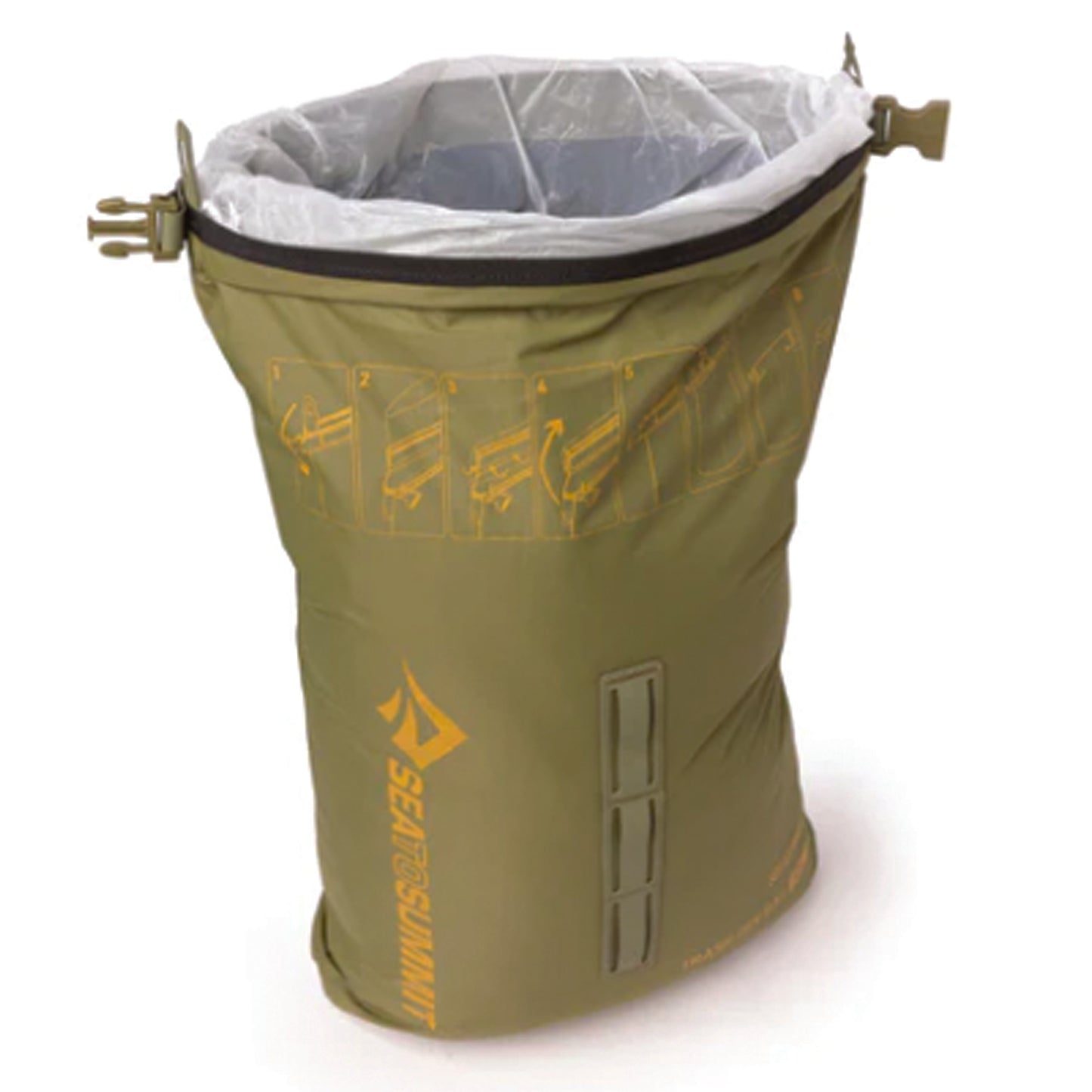 Pack it in, pack it out - mess free. The lightweight Trash Dry Bag makes backcountry rubbish removal hygienic and easy. A roll-top closure and garbage bag keeper securely contain odours and spills. www.defenceqstore.com.au