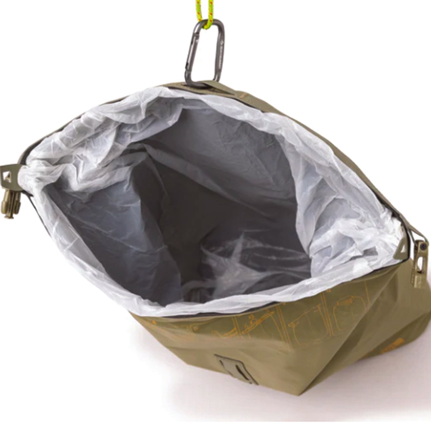Pack it in, pack it out - mess free. The lightweight Trash Dry Bag makes backcountry rubbish removal hygienic and easy. A roll-top closure and garbage bag keeper securely contain odours and spills. www.defenceqstore.com.au