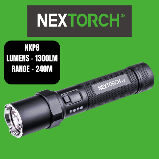 The featherweight P8 achieves real 1,300 ANSI lumens and a proud range of 240 metres. The extra-strong rechargeable battery has power for up to 60 hours of light without a break. www.defenceqstore.com.au