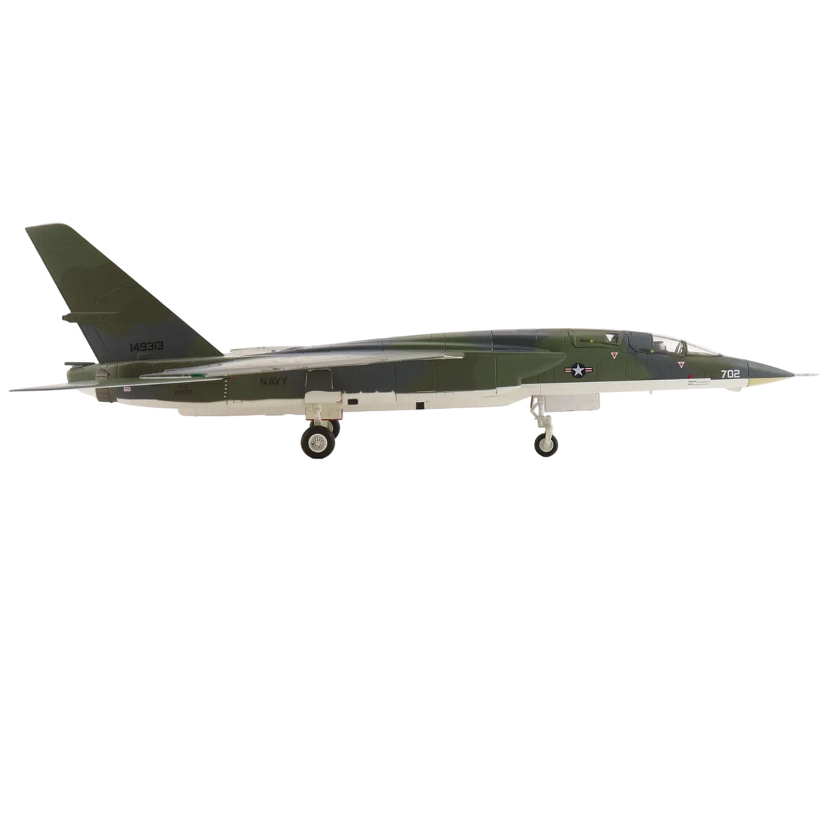 This 1/72 scale RA-5C Vigilante represents a rare piece of Cold War naval aviation history. Aircraft 149313, assigned to RVAH-6 ‘Fleurs’ reconnaissance squadron aboard USS Constellation, features an experimental paint scheme from 1966 operations. www.defenceqstore.com.au