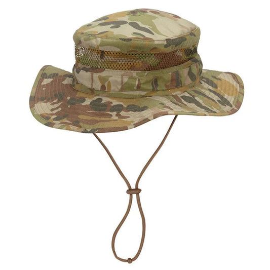 Designed for serious outdoor enthusiasts, the VALKYRIE Monsoon MAV Boonie delivers exceptional comfort in any climate. This lightweight, breathable bush hat features a practical medium brim that shields you from the elements while its aerated construction keeps you cool during intense activity. www.defenceqstore.com.au