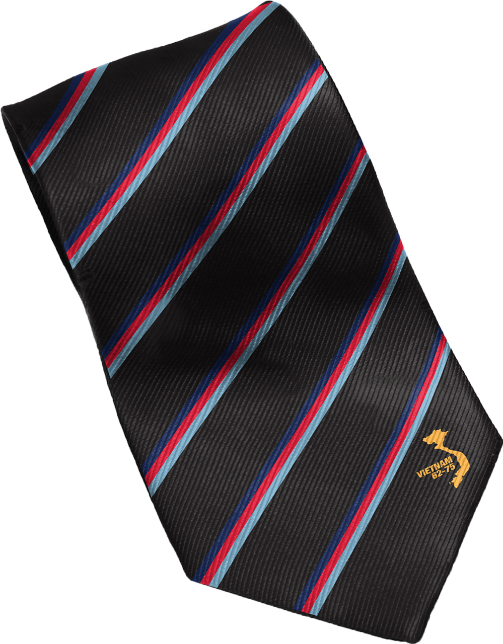 The Vietnam Tri Colour Tie is a stylish and meaningful accessory that commemorates the brave men and women who served in Vietnam. Made from high-quality polyester, this tie features a striking tri-colour badge representing the Navy, Army, and Air Force.  www.defenceqstore.com.au