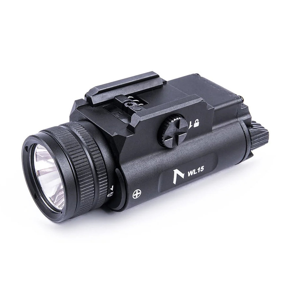 The WL15 Tactical Weapon Light is designed for professional tactical applications, delivering a powerful 1200-lumen output for high-visibility illumination in critical environments. www.defenceqstore.com.au