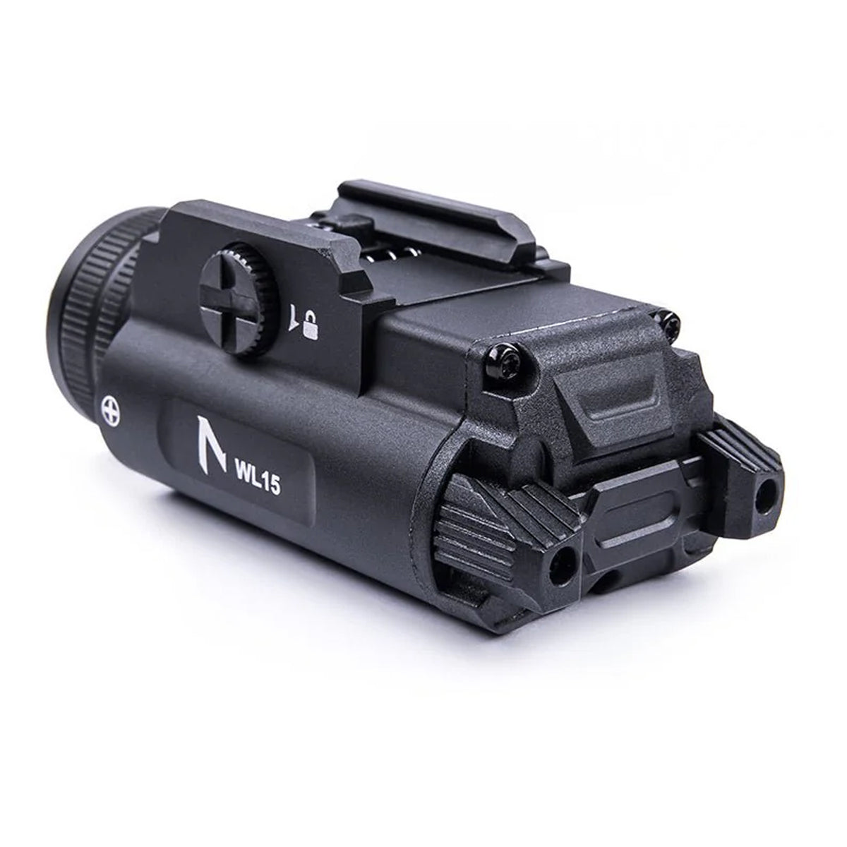 The WL15 Tactical Weapon Light is designed for professional tactical applications, delivering a powerful 1200-lumen output for high-visibility illumination in critical environments. www.defenceqstore.com.au