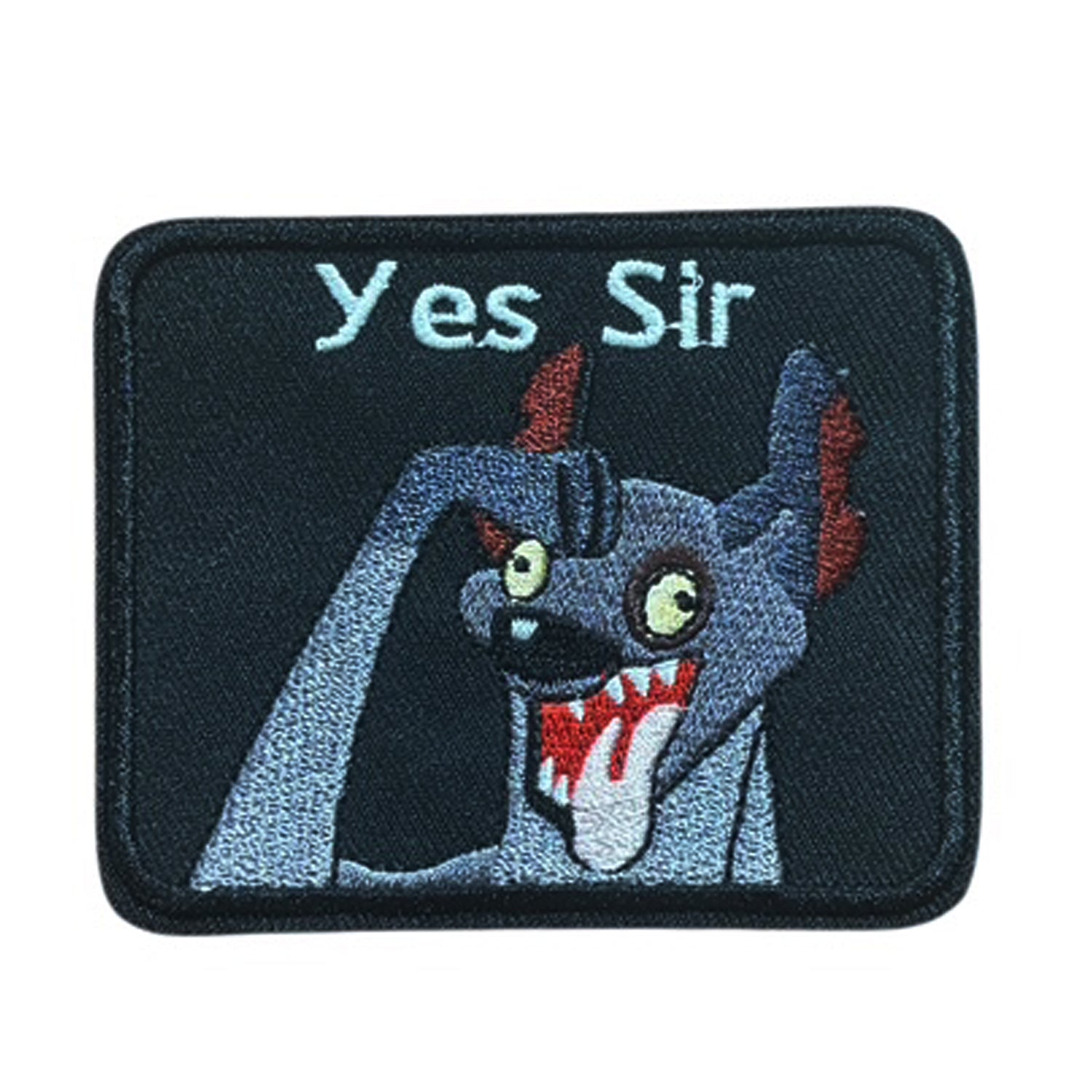 Unleash your creativity with the Yes Sir Embroidery Patch Plain Backed Sew On! Measuring 8x6.5cm and featuring a beautifully embroidered design ready to sew onto your gear, this patch is a must-have for any collector. www.defenceqstore.com.au