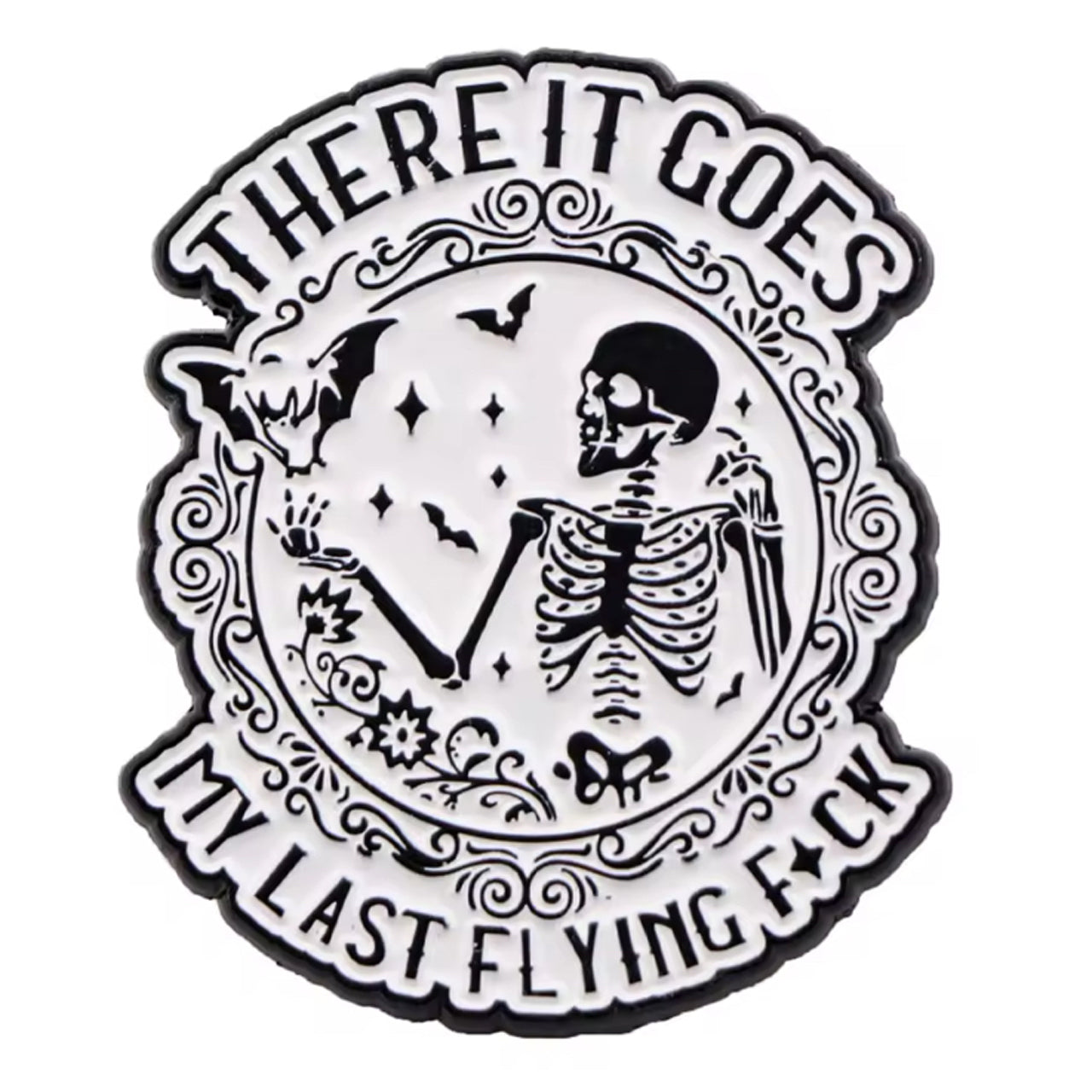 There It Goes Lapel Pin is a great way of showing when you don't really care but continue to do what you do best anyway.  People pushing you too far? www.defenceqstore.com.au