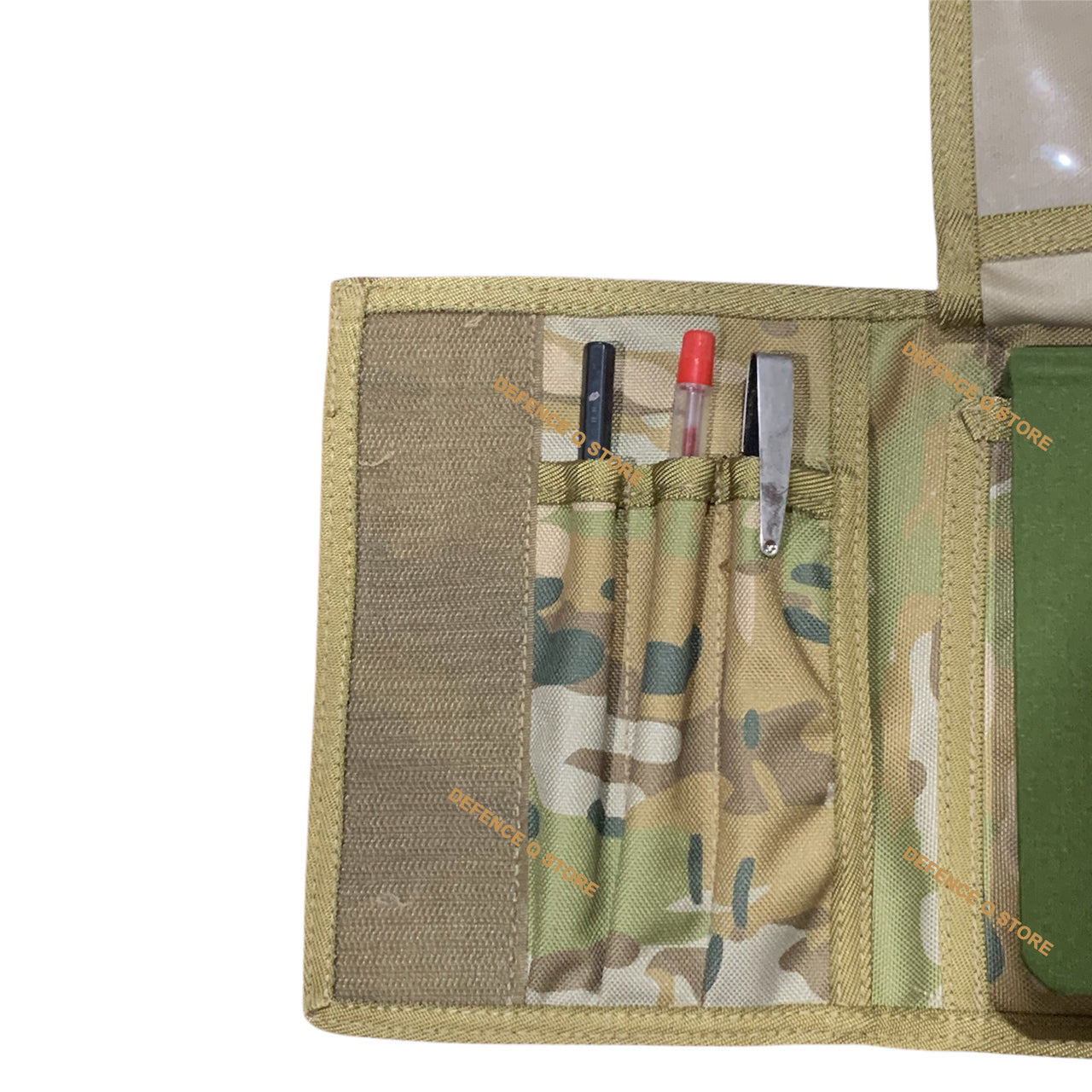 Elevate your field administration game with this essential AMCU notebook cover. With space for a notebook, two viewee twoee, and three writing utensils, it's a practical and organized solution. Plus, the middle flip panel provides storage for crucial documents on both sides. www.defenceqstore.com.au