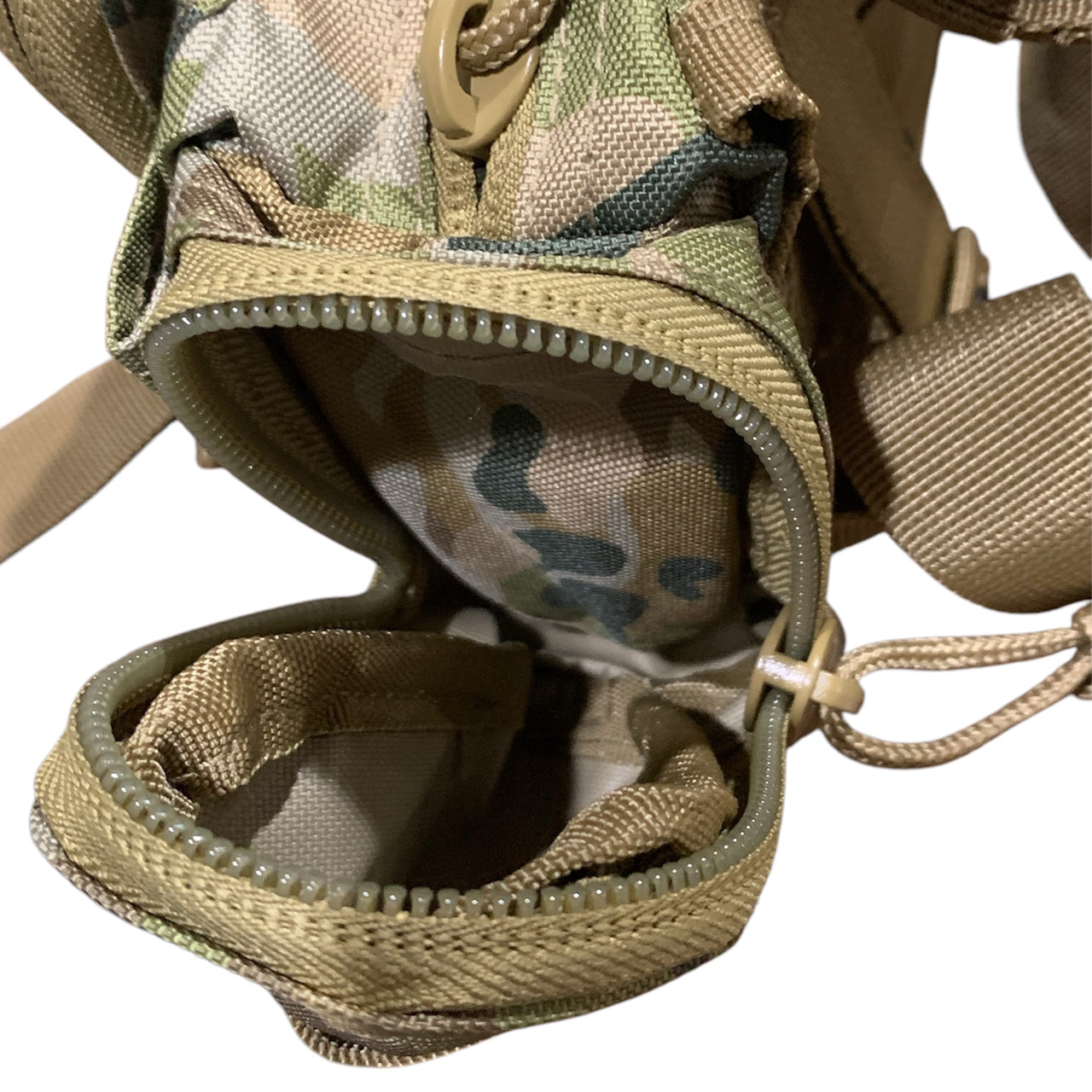 Elevate your outdoor adventures with the AMCU Waist Bag With MOLLE Adaptability! This versatile bum bag features convenient side and front pockets, as well as MOLLE fittings and x2 straps for ultimate functionality. The top compression strap/handle and waist belt ensure a secure fit, while the main compartment with mesh divider allows for easy organization. Crafted with heavy duty fabric, this bag can handle even the toughest terrain.  www.defenceqstore.com.au