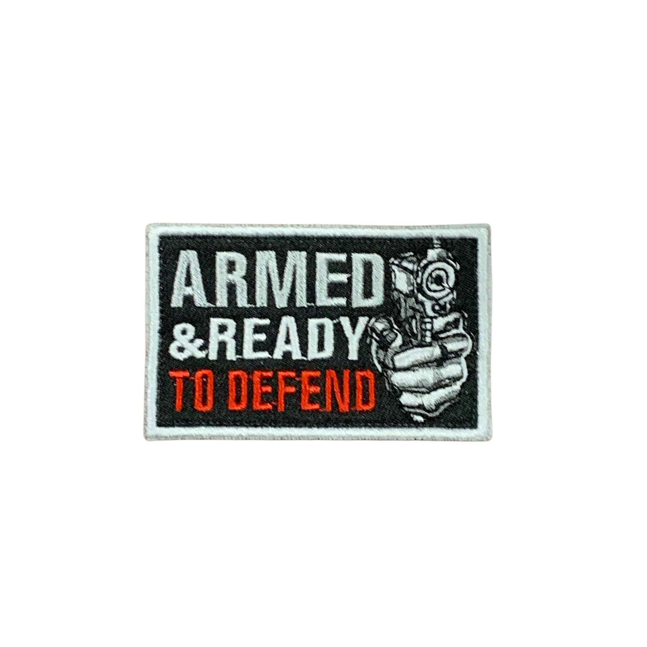 Armed & Ready Embroidery Patch Hook & Loop – Defence Q Store