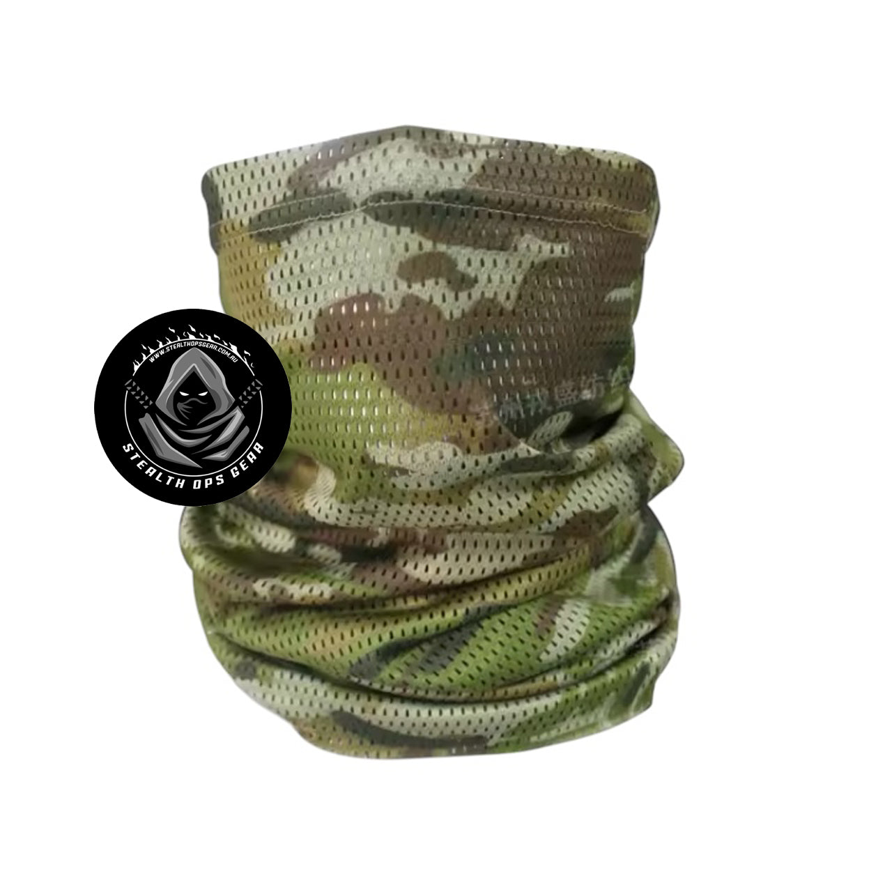 Made of 100% polyester, the AMCU Mesh Polyester Neck Gaiter from Stealth Ops Gear features a two-way elastic design for a snug fit and maximum comfort. www.defenceqstore.com.au