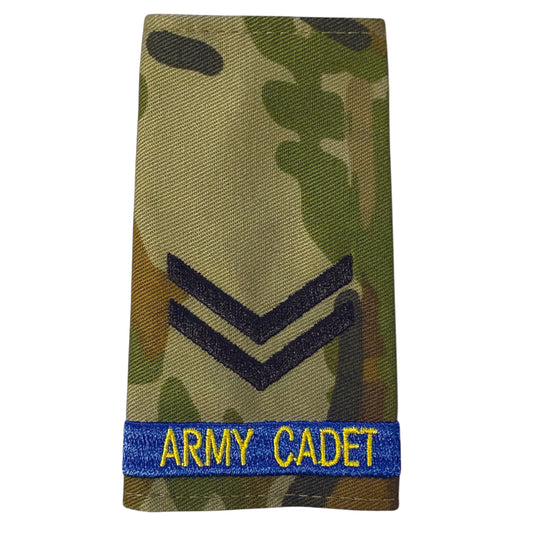 Experience the pride and honour of being a Corporal in the Australian Army Cadets with our Auscam Rank Slide! Perfect for displaying your rank and representing your dedication to serving your country. Get yours now and feel the power and prestige of wearing an official AAC Rank Slide. www.defenceqstore.com.au