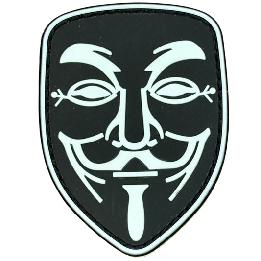 Make a bold statement with the Anonymous PVC &nbsp;Black Morale Patch Hook &amp; Loop . This striking 5.7x8cm patch features laser-cut precision detailing that demands attention. Backed with both hook and loop fasteners, it's ready to attach to tactical gear, backpacks, or uniforms instantly. www.defenceqstore.com.au