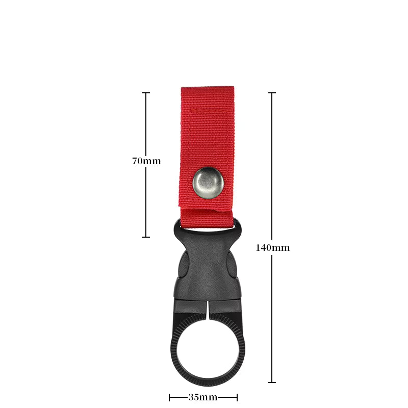 Stay hydrated without breaking stride. This versatile water bottle holder clips securely to your belt, MOLLE webbing, pack, or vest—keeping your drink within arm's reach during missions, training, hikes, or hunts. The quick-release system lets you grab a drink in seconds, no fumbling required. www.defenceqstore.com.au