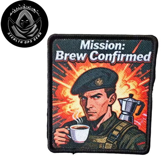 Unleash your creativity with the Brew Confirmed Embroidery Printed Patch Hook &amp; Loop! Measuring 8x7cm and featuring a beautifully embroidered design and secure hook &amp; loop backing, this patch is a must-have for any collector. www.defenceqstore.com.au