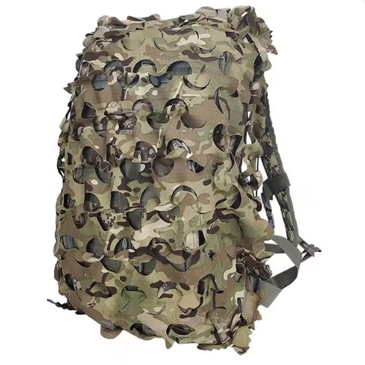 Engineered for serious operators, this 3D Camouflage Net Blackpack Cover delivers authentic multicam concealment for 60 or 80LT packs. www.defenceqstore.com.au
