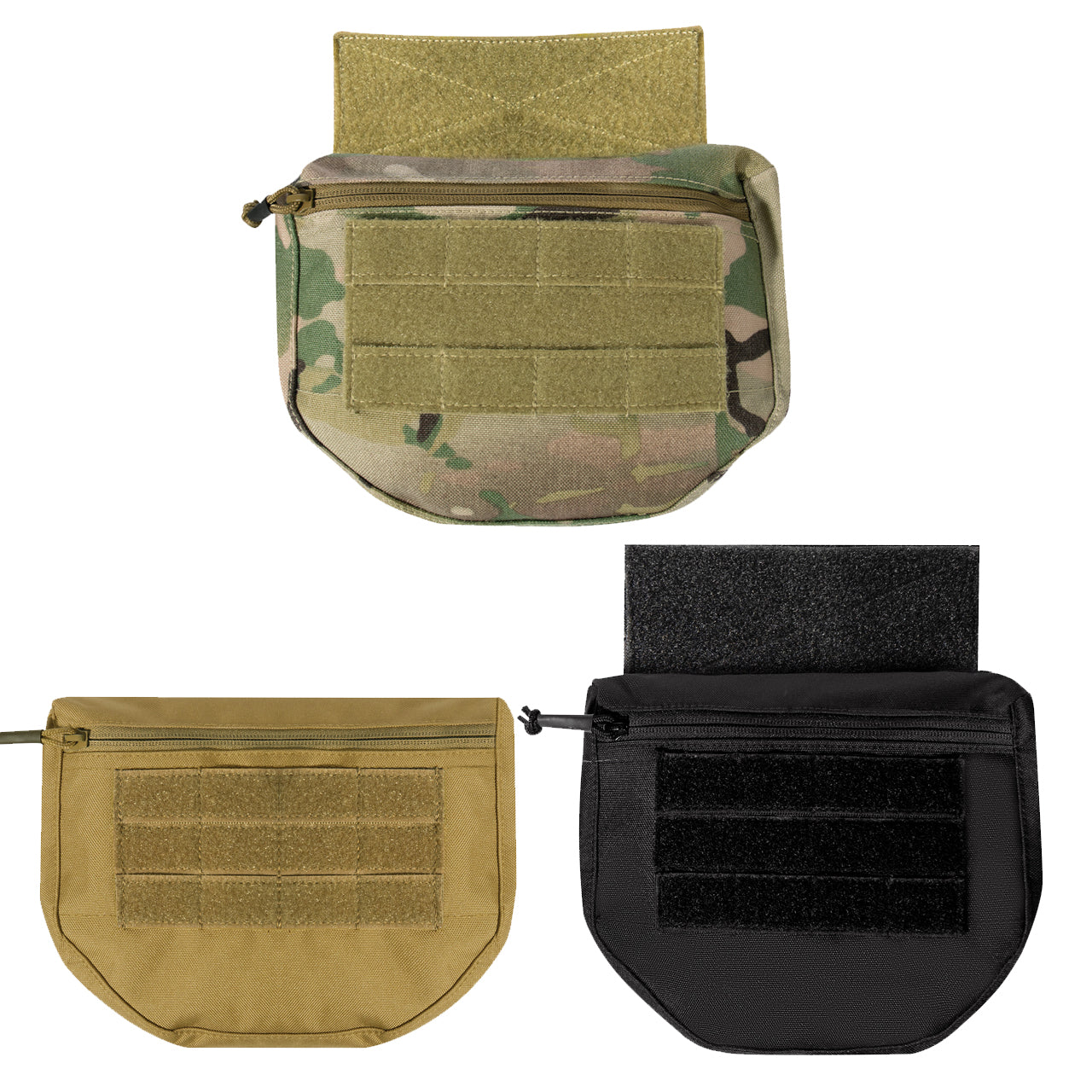 Tactical Pouch Is Designed To Integrate Under The Front Flap Of Most Plate Carrier Vests, Attaching Quickly And Securely Via A Hook And Loop Fastening System Interior Of This Modular Lightweight Load-Carrying Equipment Accessory Features A Row Of Elastic Loops, Perfect For Storing Magazines As Well As A Large Loop Field www.defenceqstore.com.au