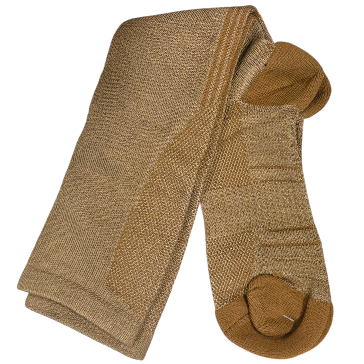 Experience ultimate comfort with Compression Socks in Coyote Bamboo &amp; Nylon—the smart choice for those who demand both performance and sustainability. www.defenceqstore.com.au