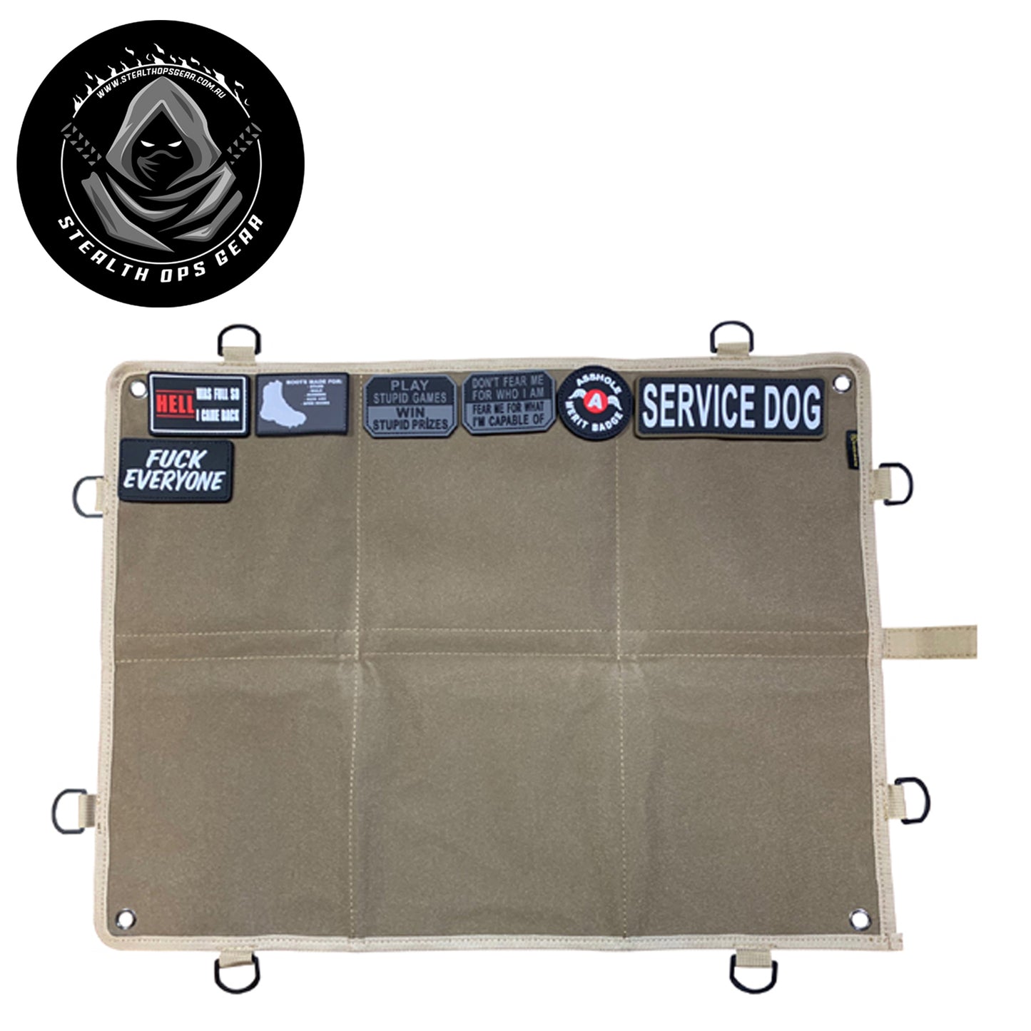 Showcase your collection with confidence. This premium patch board features durable 1000D nylon construction with industrial-strength hook and loop fastening—attach and swap patches effortlessly without damage.  www.defenceqstore.com.au