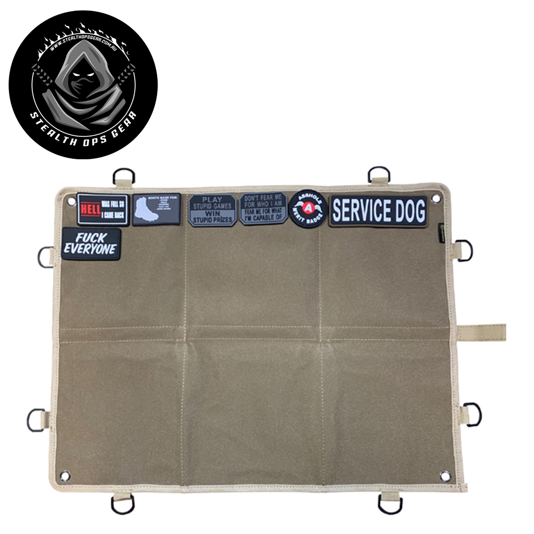 Showcase your collection with confidence. This premium patch board features durable 1000D nylon construction with industrial-strength hook and loop fastening—attach and swap patches effortlessly without damage.  www.defenceqstore.com.au
