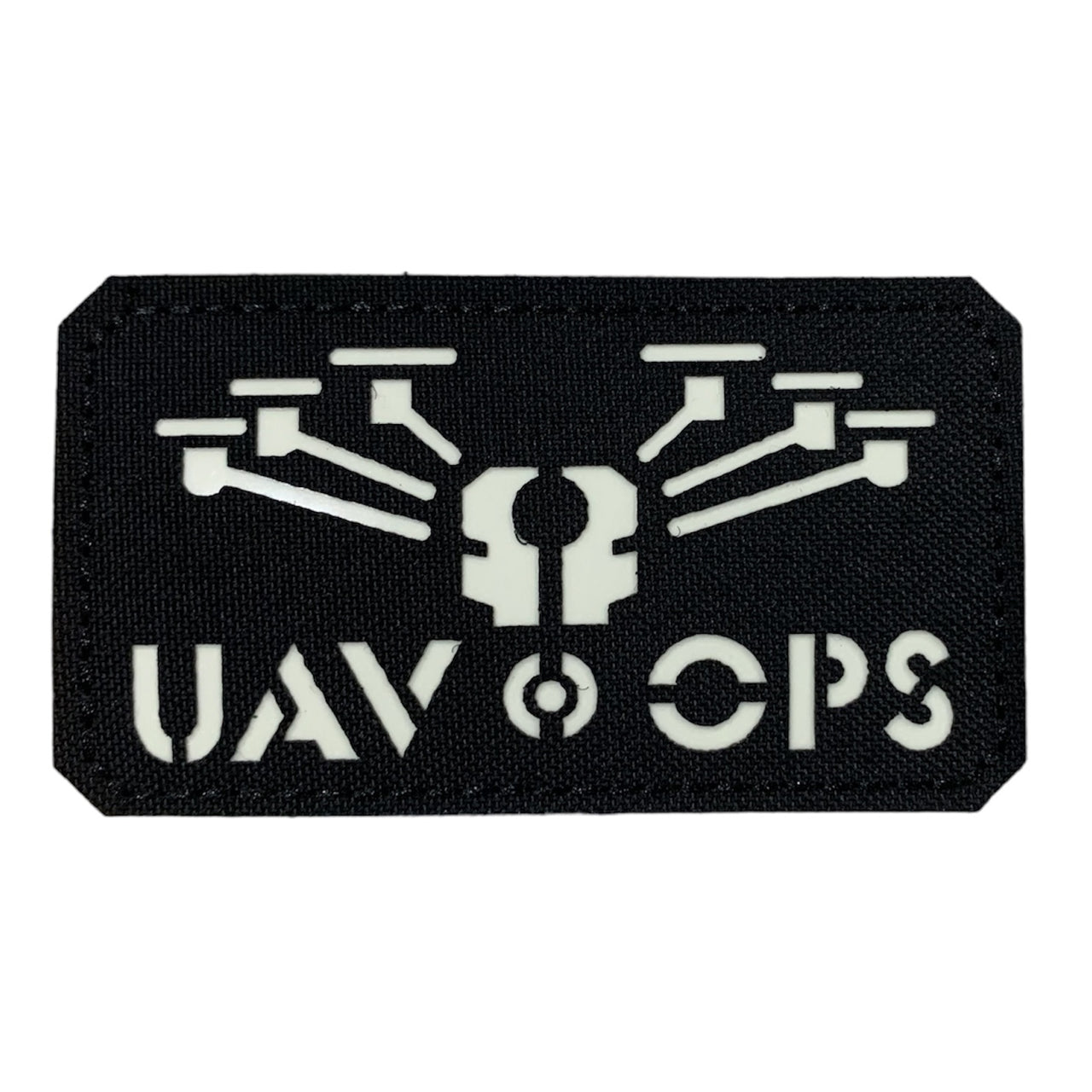 Feel the thrill of controlling and commanding your drone with the Drone UAV OPS Laser Cut Morale Patch. Whether you choose to operate it remotely or let it fly autonomously, this patch celebrates the versatility and capability of UAVs. At a compact 9x5cm and glow in the dark, it's the perfect addition to your collection of must-have patches. www.defenceqstore.com.au