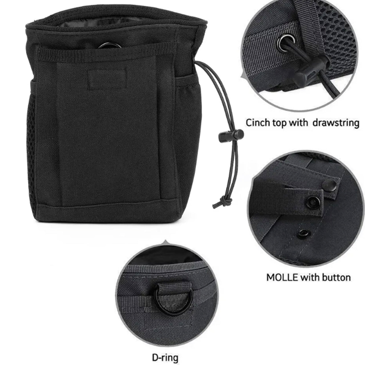 Deluxe Expandable Dump Pouch Black – Defence Q Store