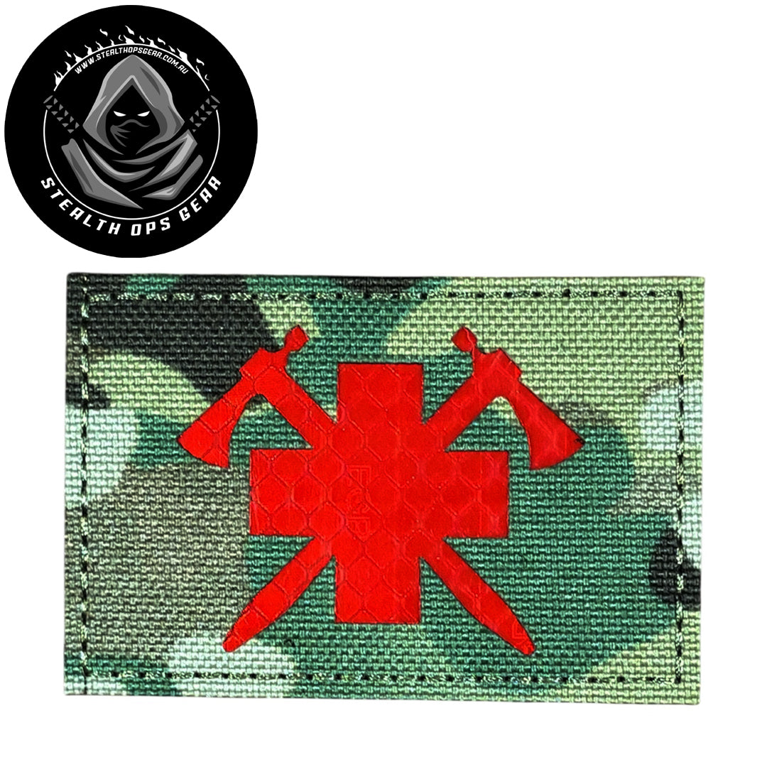 Emergency Services Laser Cut Morale Patch Hook & Loop Stealth Ops Gear ...