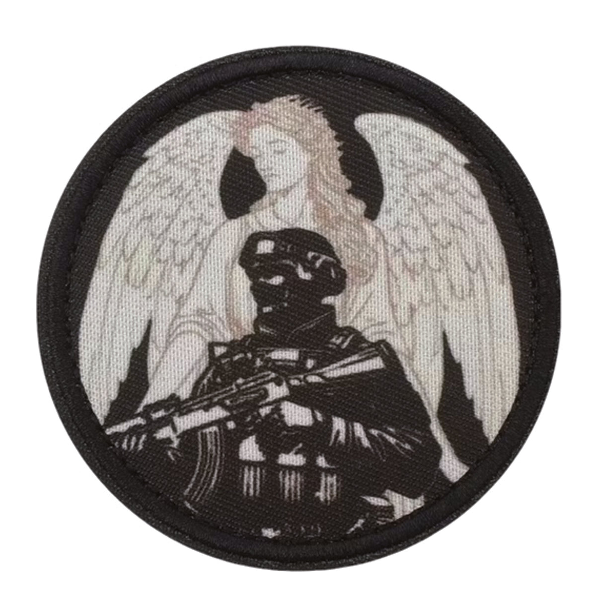 Soldiers Guardian Angel Embroidery Morale Patch - Stealth Ops Gear , measuring 8cm, is a striking and durable addition to personalize your gear with style and toughness. www.defenceqstore.com.au