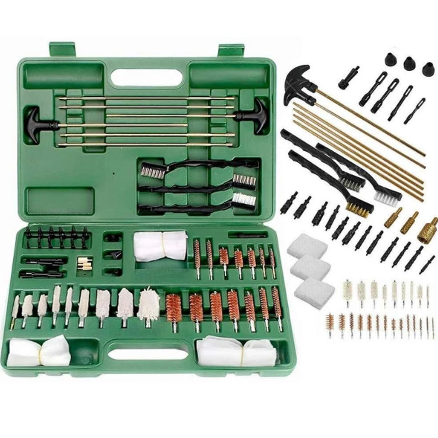 The Universal Gun Cleaning Kit delivers professional-grade maintenance in one portable package. Compatible with shotguns, rifles, and pistols across common calibers, this comprehensive set eliminates the need for multiple tools. www.defenceqstore.com.au