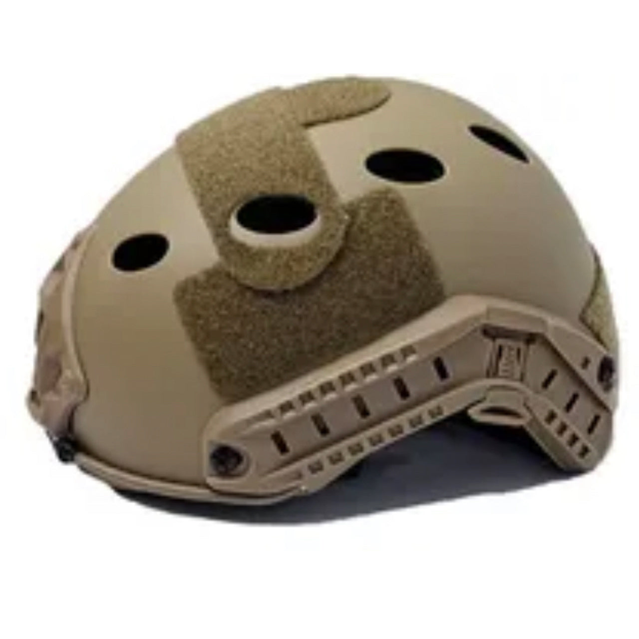 Crafted with durable plastic and foam padding, this injection-molded Fast Helmet is ready for any mission! Attach signs and lights easily with its Velcro fasteners, and the NVG equipment compatible design is ready for any environment. www.defenceqstore.com.au