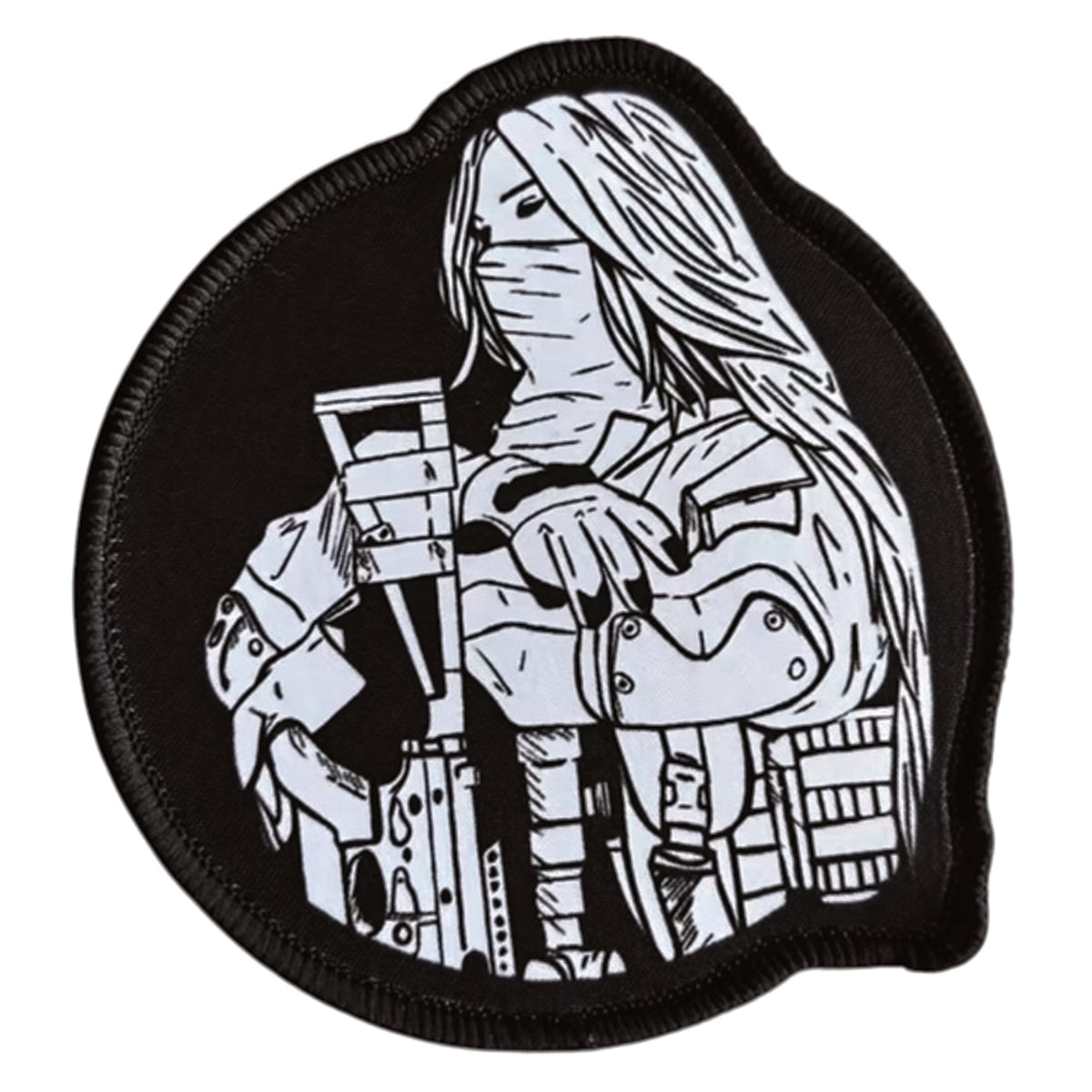 Huntress Embroidery Morale Patch - Stealth Ops Gear, measuring 9x8cm, is a striking and durable addition to personalize your gear with style and toughness. www.defenceqstore.com.au