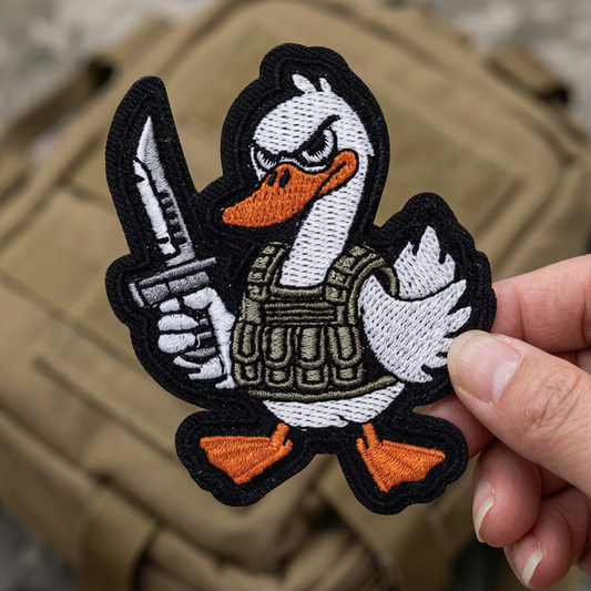 Tactical Duck Embroidery Patch Hook & Loop